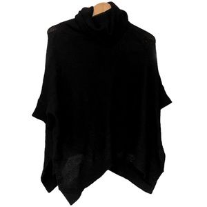 360 cashmere poncho sweater with sleeves.